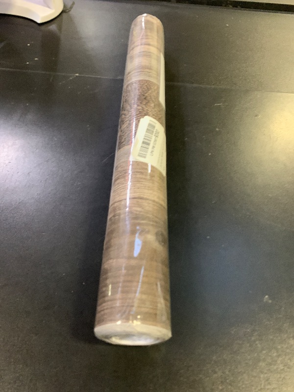 Photo 1 of TANONE Wood Contact Paper Kitchen Peel and Stick Wallpaper, Self Adhesive Removable Wallpaper Countertops Waterproof, Shiplap Wall Paper Wood Vinyl Wrap for Cabinets Rustic Brown 17.5" x 236"