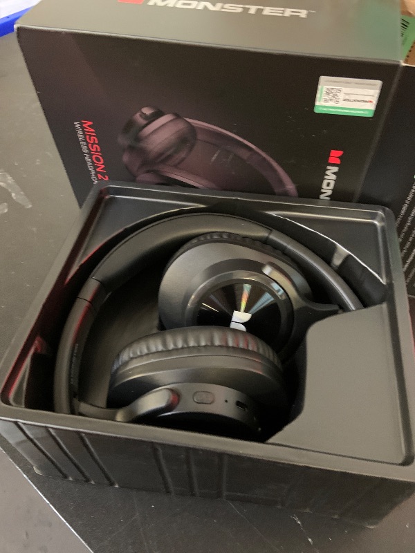 Photo 1 of Monster Mission 200 Bluetooth Headphones, Wireless Headphones with 3 EQ Modes, Low Latency HiFi Stereo Foldable Lightweight Headset, 60H Playtime,Deep Bass for Home Office Cellphone PC Ect
