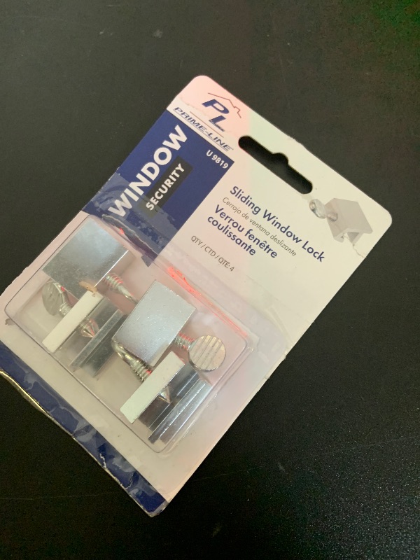 Photo 1 of Prime-Line U 9819 Aluminum, Sliding Window Security Lock (4 Pack)