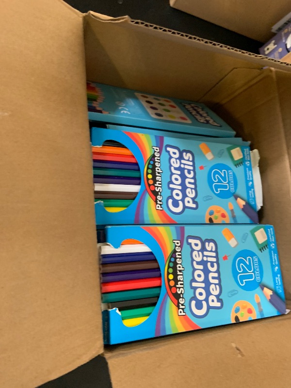 Photo 1 of  Colored Pencils Bulk, Colored Pencils for Kids, Pre-sharpened Coloring Pencils in 12 Vibrant Colors, Bulk School Supplies for Teachers, Classroom Prizes, Drawing Art Supplies