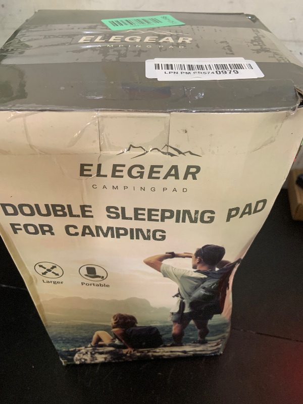 Photo 1 of Elegear Double Sleeping Pad for Camping, 4.7" Ultra-Thick Self Inflating Camping Pad 2 Person with Pillow Built-in Foot Pump, Portable Camping Sleeping Mat for Backpacking Hiking Tent(Army Green Full)