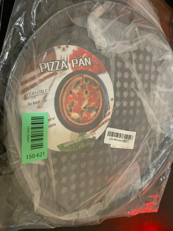Photo 1 of 12-Inch Nonstick Pizza Pan with Holes, Perforated Carbon Steel Pizza Tray for Oven, Round Bakeware Pizza Tray for Home Restaurant Kitchen
