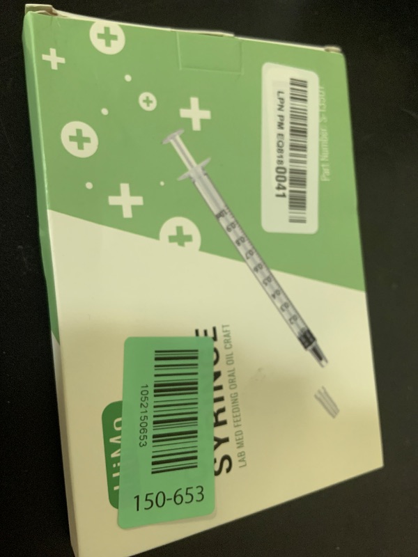 Photo 1 of 20 Pack 1ml Syringe with Cap for Liquid, 1cc Plastic Small Syringes with Cover, Non-Sterile, No Needle