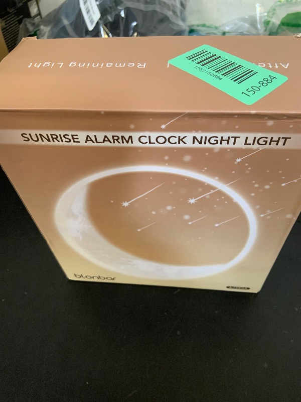 Photo 1 of Sunrise Alarm Clocks for Bedrooms, Stepless Dimmable Moon Lamp Dual Alarm Clock Wake Up Light with 12Levels Volume for Heavy Sleepers, 10 Natural Sounds with 30/60/90min Timer Night Light