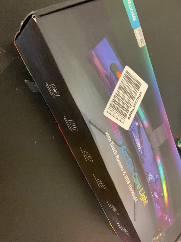 Photo 1 of Quntis Curved Monitor Light Bar 15 RGB Backlight for 34"+ Screens, Computer Bar Lights Fold Dual Light with Color Temperature Brightness Stepless Dimming, No Glare Desk Lamp for Home Office Gaming