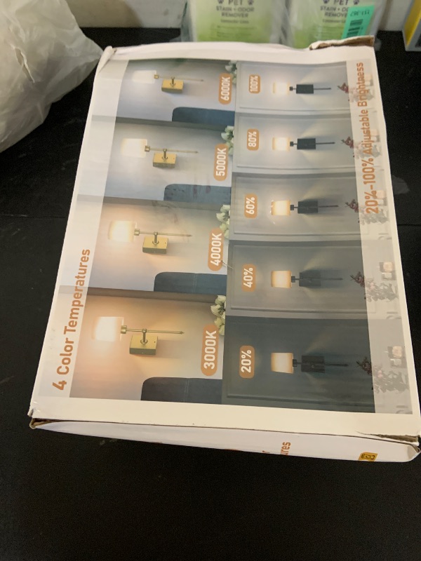 Photo 1 of Battery Operated Wall Sconce Set of 2 - Gold Rechargeable 8000mAh Dimmable LED Wall Lights with Remote & Timer, Wireless Wall Lamps for Bedroom, Hallway, Living Room Decor