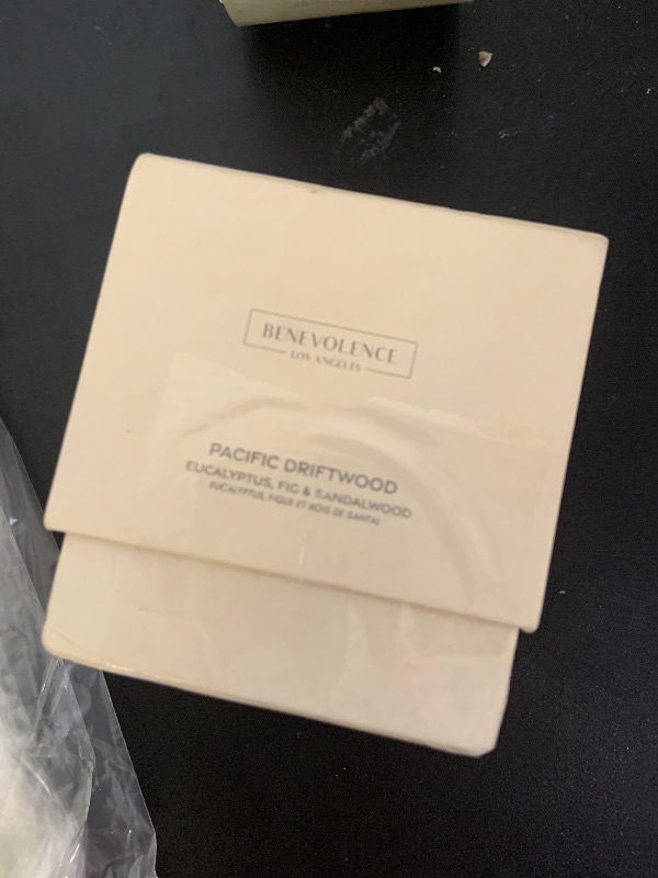Photo 1 of Missing wick** Eucalyptus, Fig & Sandalwood – Benevolence LA Fall Scented Candle for Home | 8oz, 45-Hour Burn | Natural Soy Wax, Cotton Wick | Fresh Autumn Fragrance | Malibu Sands Collection – Gift for Women & Men