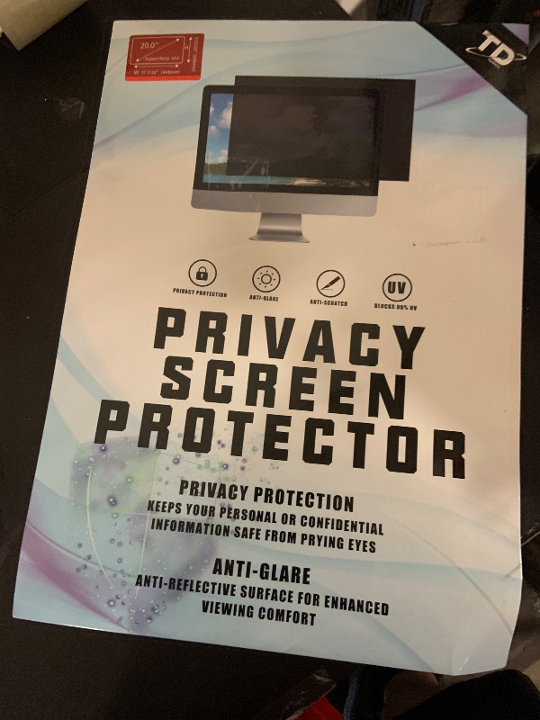 Photo 1 of 20 Inch Privacy Screen for Computer Monitor Eye Protection Anti Glare Blue Light Monitor Privacy Shield Screen 20 Inch 16:9 Aspect Ratio [2 Pack]