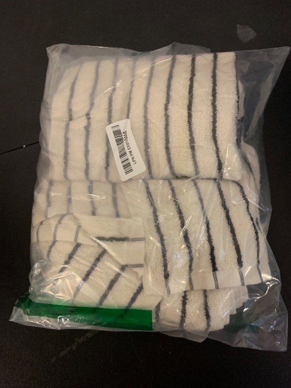 Photo 1 of Jacquotha Black and White Striped Hand Towels for Bathroom, Vintage Kitchen Decor, Guest Use, Adults & Kids, Natural Cotton, 14” x 29”