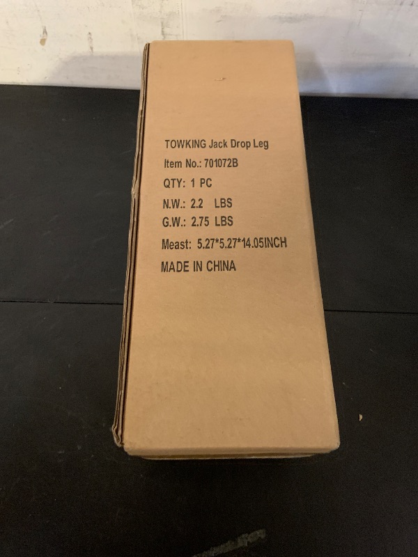 Photo 1 of TOWKING Trailer Jack Drop Leg, Adjustable Jack Foot, Trailer Jack Extension for 2" ID Jack Tube, 2,000 lbs, Silver