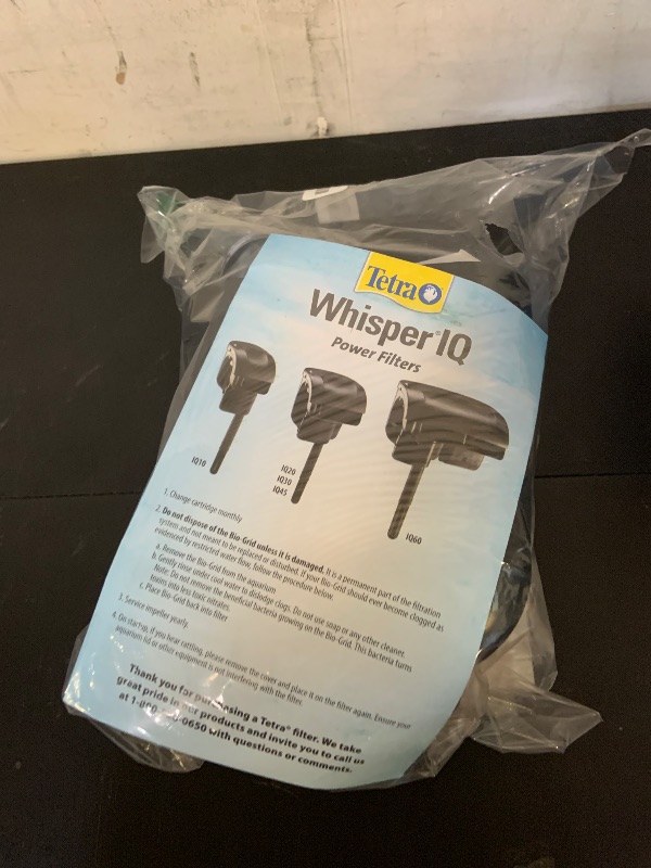 Photo 1 of Tetra Whisper IQ Power Filter 20 Gallons, 130 GPH, with Stay Clean Technology