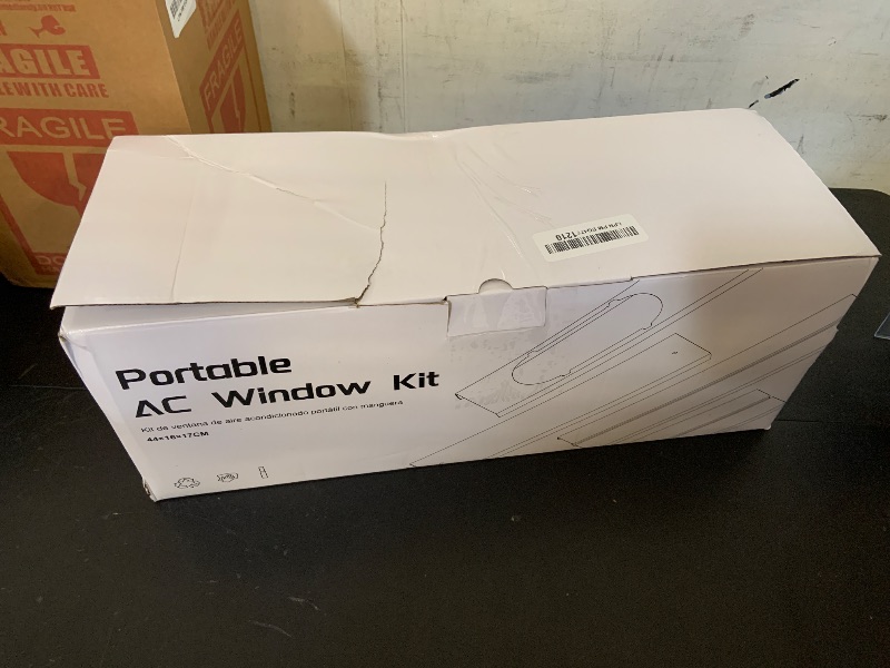 Photo 1 of Portable Air conditioner Window Kit, Adjustable Vertical/Horizontal Sliding Window Kit Plate for Unit, AC Window Vent Seal Suitable for 5.9” AC Exhaust Hose