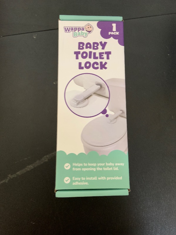 Photo 1 of Baby Toilet Lock by Wappa Baby - 9"L x 4"W - Ideal Baby Proof Toilet Lid Lock - No Tools Needed Easy Installation with 3M Adhesive - Top Safety Toilet Seat Lock - Fits Most Toilets - White (1 Pack)