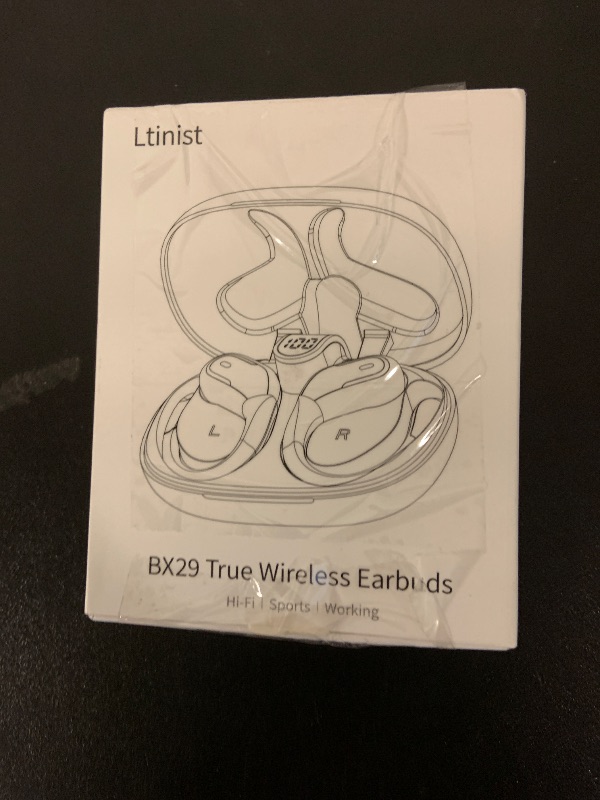 Photo 1 of Ltinist Wireless Earbuds, 75hrs Bluetooth 5.4 Headphone Sport, 2025 Bluetooth Earbuds Deep Bass Over Ear Buds with Earhooks, ENC Noise Cancelling Earphone Mic, IPX8 Waterproof for Workout/Running/Gym