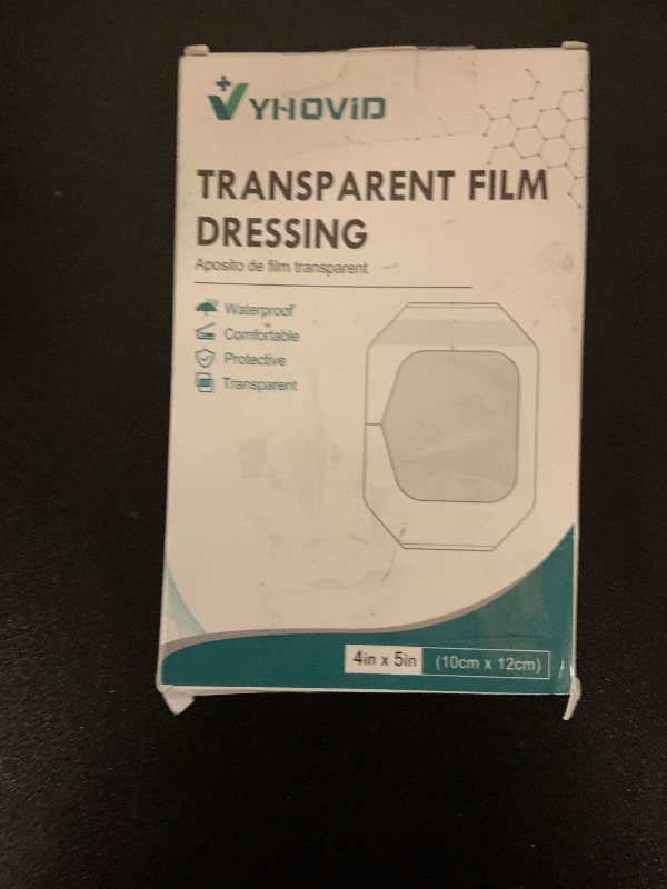 Photo 1 of Transparent Film Dressing 4" x 4.75" Box of 30 - Waterproof Bandages for Swimming, Showering, Wounds, Post Surgical Shower or IV Shield, Tattoo Aftercare Bandage, Scar Therapy, Adhesive Patches