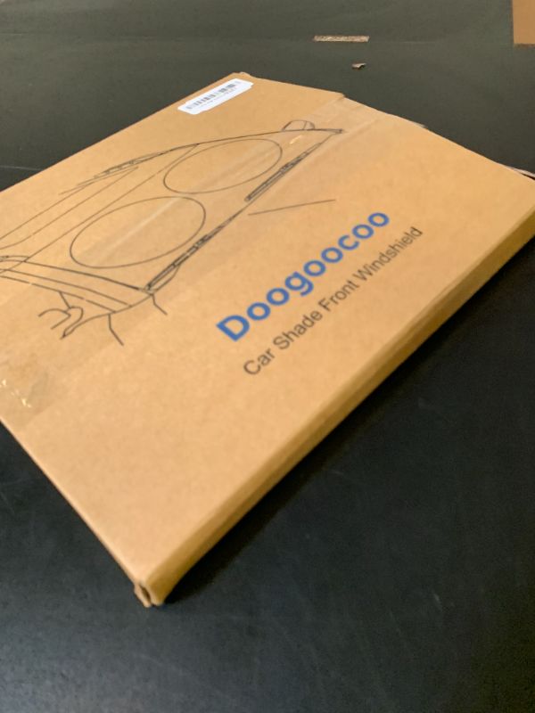 Photo 1 of [2025 Upgrade] Doogoocoo Windshield Sun Shade, [100% Sun Block & Ice-Crystal Cooling] Protect Interior & Keep Car Cooler, Portable Foldable Car Sunshade Front Windshield (64x32 Inches)