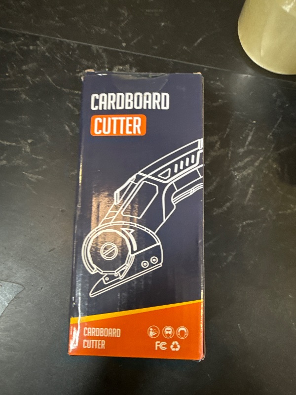 Photo 1 of Cordless Electric Scissors: 4V Rechargeable Rotary Cardboard Cutter, 3000mAh Battery, with LED Light, 2 Blades, Box Cutter for Fabric Carpet Carton Plastic Leather Cloth(Yellow)