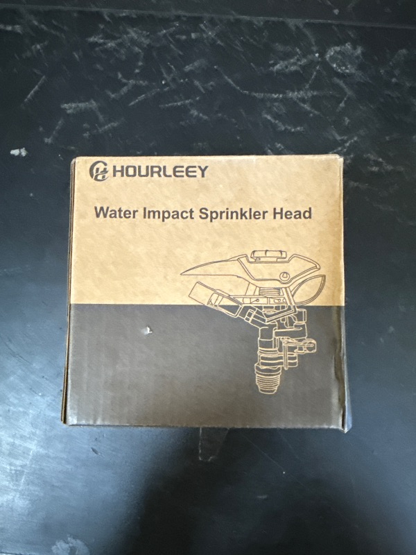 Photo 1 of Hourleey 1/2 Inch Zinc Impact Sprinkler, 2 Pack Heavy Duty Lawn Sprinkler Head with Nozzles, Adjustable 0-360 Degree Impulse Watering Sprinklers for Large Coverage Garden Grass Yard Irrigation