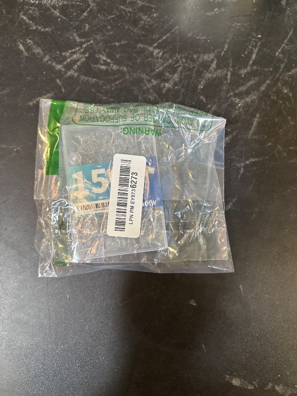 Photo 1 of 150 PCS Clear Push Pins Tacks Count in Reusable Box for Bulletin Boards and Wall Displays Heavy Duty Plastic Head