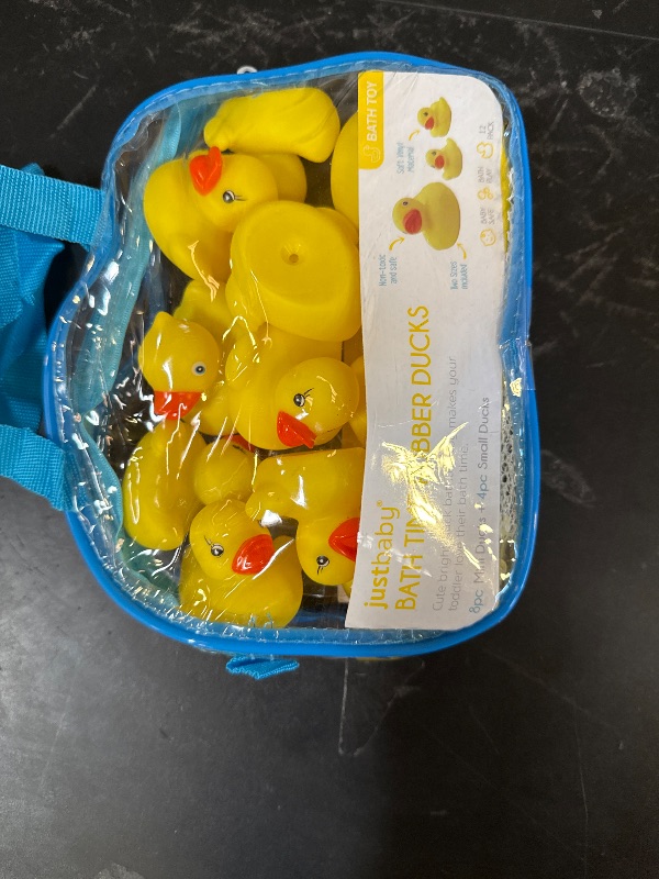 Photo 1 of JOYIN 15 Pcs Rubber Ducks, Random Assortment Ducks Bulk with Mesh Carry Bag, Mini Rubber Duckies for Baby Bath Toys, Kids Toddler Summer Pool Toys Birthday Gifts Party Favors
