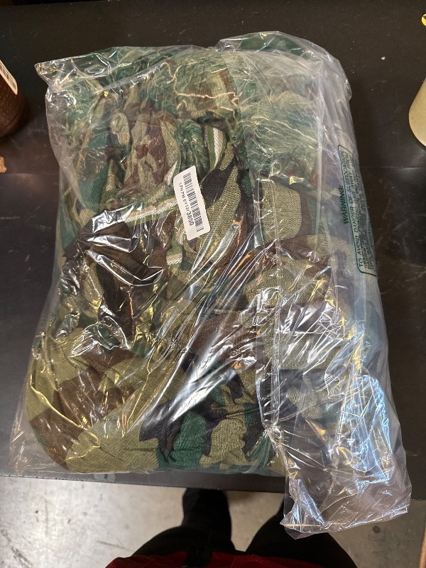Photo 1 of MOPHOTO 5 in 1 Ghillie Suit 3D Camouflage Hunting Suits - Jacket, Pants, Hood, Carry Bag for Adults & Youth, M/L/XL/XXL