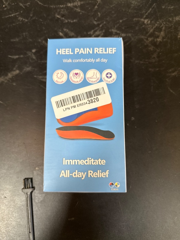 Photo 1 of YouthBelief Plantar Fasciitis Inoles Heel Cup[Poron -Made in USA] Women Men Heel Insoles for Heel Pain,Heel Spurs, Flat Feet, Tendonitis, Shock Absorption Inserts (Black, Women 6-11.5 / Mmen 4.5-9.5)