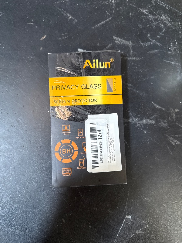Photo 1 of Ailun 3Pack Privacy Screen Protector for iPhone 16 Pro [6.3 inch]+3Pack Camera Lens Protector,Dynamic Island Compatible,Anti Spy Tempered Glass[9H Hardness]- HD
