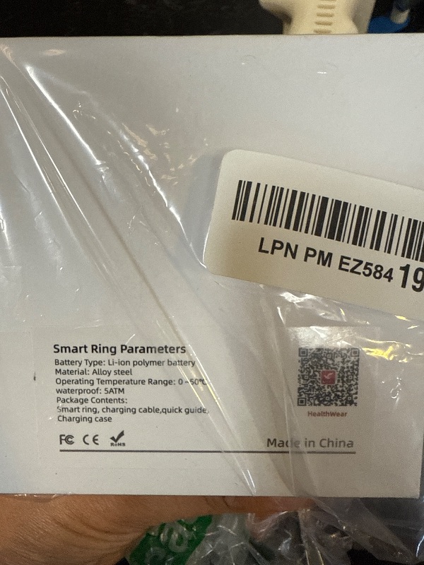 Photo 1 of Smart Health Ring for Women Men, Fitness Tracker Ring with Heart Rate, Blood Oxygen, Sleep Tracker, Step Tracker, No Subscription Fee, IP68 Waterproof Smart Ring for iPhone & Android