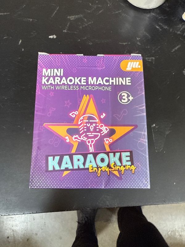Photo 1 of YLL Mini Karaoke Machine with 2 Wireless Microphones, TOP Kids Gifts for Girls Ages 3, 4, 5, 6, 7, 8, 9, 10, 11, 12 +Years Old, 4-12th Birthday Toy Gift for Girls Boys Party (Purple)