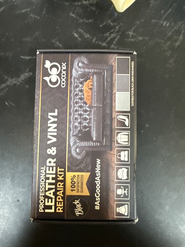 Photo 1 of COCONIX Leather Care PRO Professional Black Leather & Vinyl Repair Kit