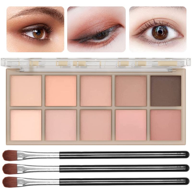 Photo 1 of 12 Colors Eyeshadow Palette Matte High Pigmented, Naturing-Looking, Ultra-Blendable,Long Lasting High Pigment Nude Eyeshadow 