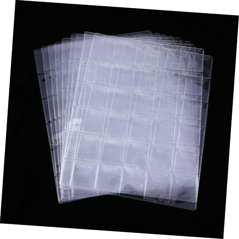 Photo 1 of Artibetter 10pcs Coin Collection Storage Bag 30 Pockets Coin Holders Albums for Collectors