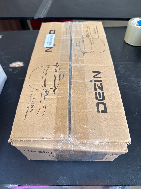 Photo 1 of Dezin Hot Pot Electric with Steamer Upgraded, Non-Stick Sauté Pan, Rapid Noodles Electric Pot, 1.5L Mini Pot for Steak, Egg, Fried Rice, Ramen, Oatmeal, Soup with Power Adjustment