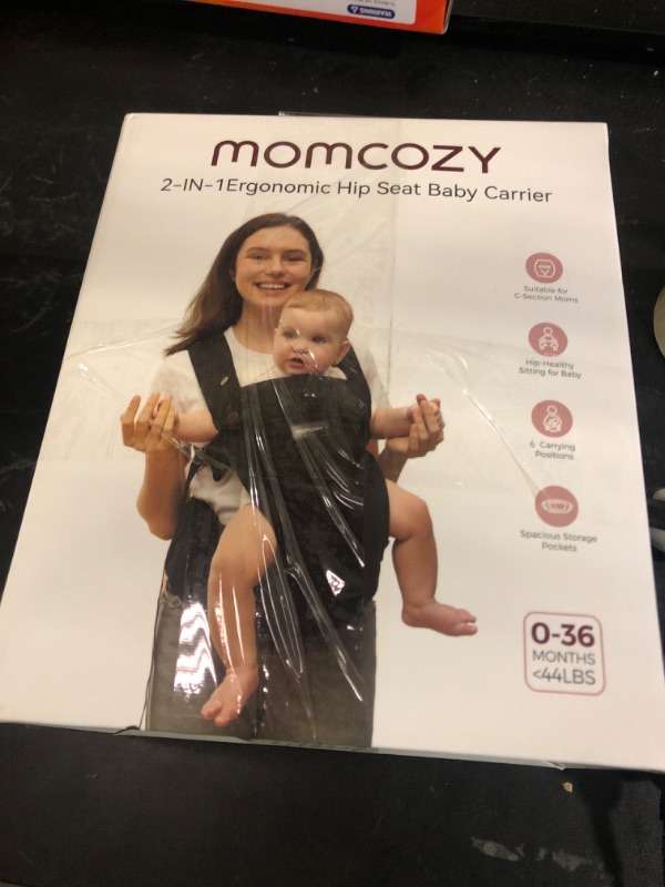 Photo 1 of Momcozy Baby Carrier with Hip Seat, 2-in-1 Forward-Facing Carry for Active Babies, Detachable Hands-Free Carrier up to 44lbs, Breathable Infant Carrier Fits Waist Sizes up to 45 Inches, AirMesh Pink