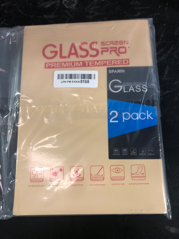Photo 1 of SPARIN 2 Pack Screen Protector for iPad Air 11-inch M3 2025 & M2 2024, (iPad Air 7th/6th Generation), Tempered Glass-Apple Pencil Pro & Case Compatible, Anti-Scratches, High Definition