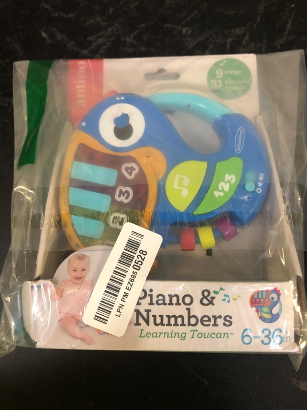 Photo 1 of Infantino Piano & Numbers Learning Toucan - with Light-up Piano Keys and Numbers, Songs, Words, Phrases and Sound Effects, Easy to Grasp and Handle, for Babies and Toddlers