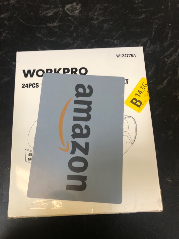 Photo 1 of WORKPRO 24 Pack 1/2 x 18 Inch Sanding Belts, Aluminum Oxide Abrasive Belts, 4 Each of 40/60/80/120/180/240 Grits, Belt Sander Tool for Woodworking, Metal Polishing, Red