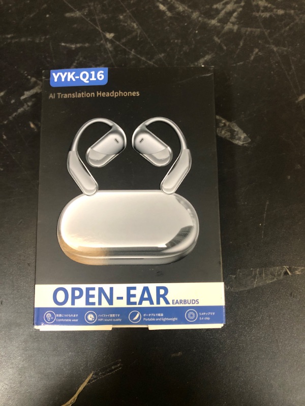 Photo 1 of Paekole Translation Earbuds Real Time - AI 144 Language Translator Earbuds, Audifonos Traductores Inglés Español, 3-in-1 Translating Device, Translate Ear Buds for Travel Learning with Charging Case