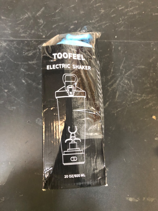 Photo 1 of TOOFEEL Electric Protein Shaker Bottle - 20 oz USB Rechargeable Shaker Cups for Protein Shakes, Self Stirring Shaker Bottle for Protein Mixes, BPA Free Workout Gym Shaker Bottle