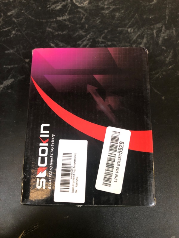 Photo 1 of Socokin 4S Lipo Battery 5500mAh 14.8V 120C with T Deans Plug Hard Case for RC Car Truck Tank RC Buggy Truggy RC Model Racing Hobby(2 Pack)