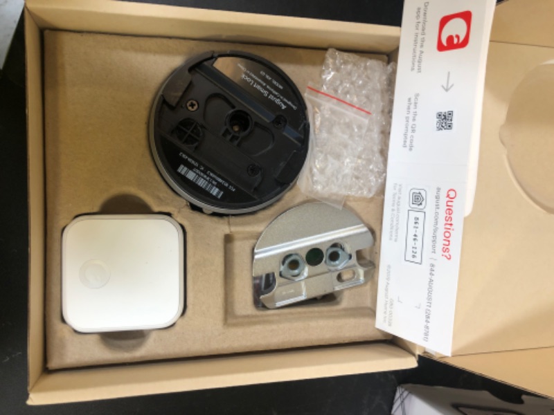 Photo 1 of August Home Smart Lock Pro + Connect Hub - Wi-Fi Smart Lock for Keyless Entry - Works with Alexa, Google Assistant, and more – Silver