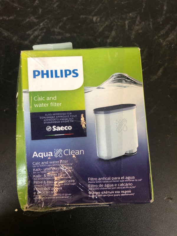 Photo 1 of Filtre a eau et a calcaire AquaClean pour machine Espresso PHILIPS CA6903/10