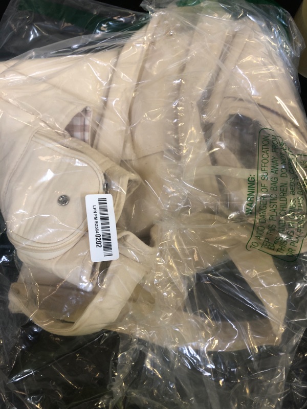 Photo 1 of ONECUTE Dog Purse Carrier for Small Dogs Rabbit cat with Large Pockets, Cotton Bag, Dog Carrier Soft Sided, Collapsible Travel Puppy Carrier (Beige Breathable, 17.0" L x 7.5" W x 12.0" H)
