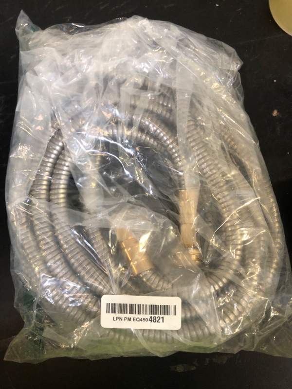 Photo 1 of Rosy Earth Expandable Metal Garden Hose 50 FT - 304 Stainless Steel Water Hose 50 FT - Lightweight non Kinking Flexible Garden Hose, no Bite