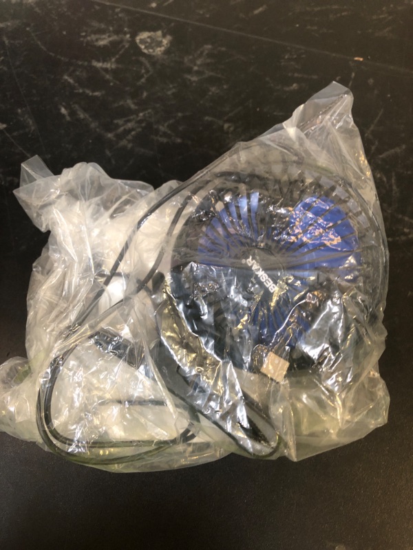 Photo 1 of BESKAR USB Clip on Fan, Portable Small Fan with Cord Powered, 3 Speeds Strong Airflow, with Sturdy Clamp, Quiet Personal Desk Fan