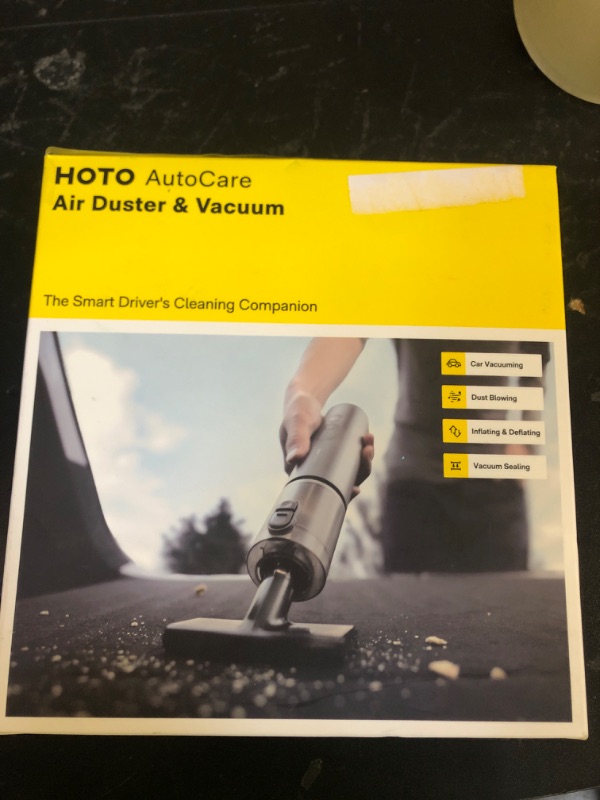 Photo 1 of HOTO Handheld Car Vacuum Cleaner Cordless, 4-in-1 Portable Mini Vacuum with 20000Pa Strong Suction, Electric Compressed Air Duster Blower for Car, Desk, Computer, Keyboard, Home, Office Cleaning