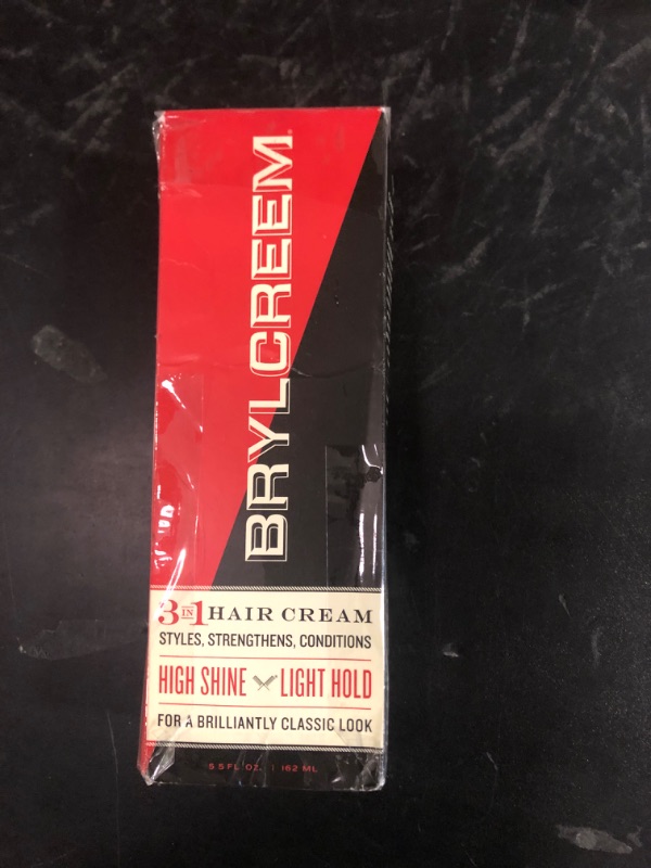 Photo 1 of Brylcreem 3-in-1 Original High Shine Men's Hair Cream for Styling, Strengthening, and Conditioning, Alcohol-Free, 5.5 Ounce
