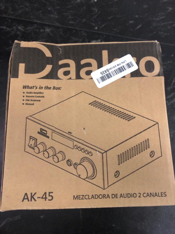 Photo 1 of Daakro 2025 New Upgrade AK45 Home Audio Amplifier,Bluetooth Stereo Receivers,Rated Power 50W+50W Amp, TPA3116 2 Channel Power Amplifier for Home Audio Outdoor Stereo Receiver for Passive Speakers