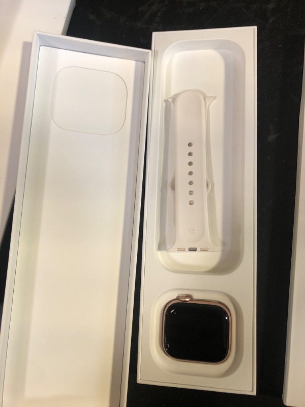 Photo 1 of Apple Watch Series 10 [GPS 42mm case] Smartwatch with Rose Gold Aluminum Case with Light Blush Sport Band - S/M. Fitness Tracker, ECG App, Always-On Retina Display, Water Resistant