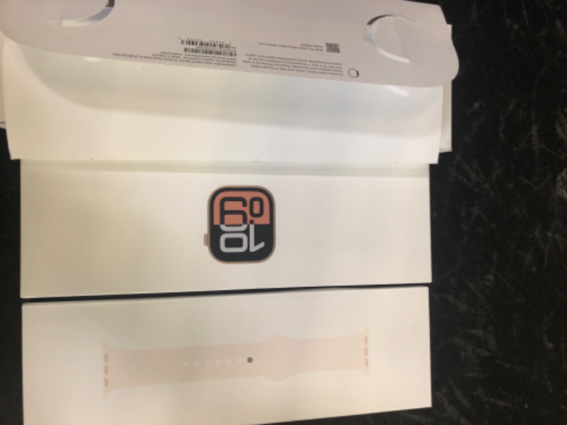 Photo 1 of Apple Watch Series 10 [GPS 42mm case] Smartwatch with Rose Gold Aluminum Case with Light Blush Sport Band - S/M. Fitness Tracker, ECG App, Always-On Retina Display, Water Resistant